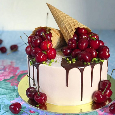 Торт "Вишневый рожок" купить - орехово-зуево.сладкоежкин.рф