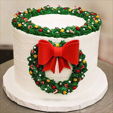 «Рождественский венок» купить - орехово-зуево.сладкоежкин.рф