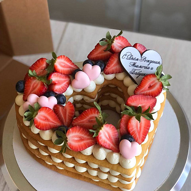 Торт «Сердце» купить - орехово-зуево.сладкоежкин.рф