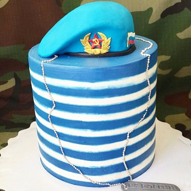 Торт "ВДВ Тельняшка" купить - орехово-зуево.сладкоежкин.рф