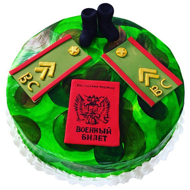 Торт "Военный билет" купить - орехово-зуево.сладкоежкин.рф